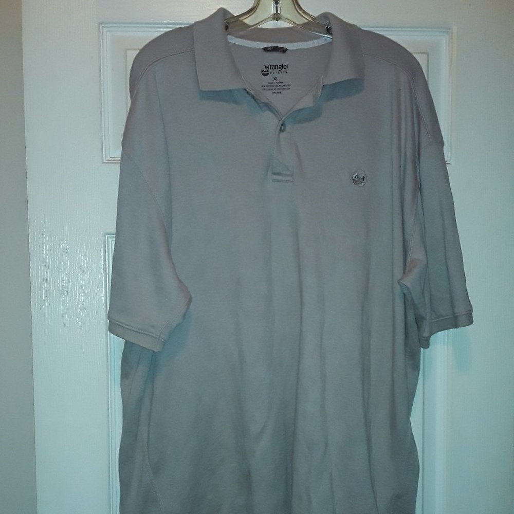 Wrangler Mens Tan Polo shirt size XL